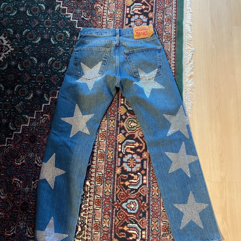 Collina Strada Rhinestone star jeans - Picture 4 of 6